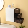 Simple bathroom wall-mounted storage box, compartmented drawer storage box, wall-mounted cotton swab head rope and miscellaneous storage box without drilling holes Specification image